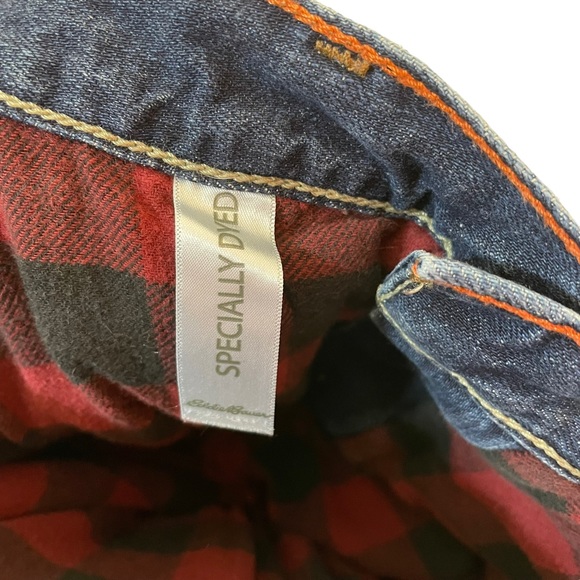 Eddie Bauer Insulated Straight Fit Mens Heavy Denim Jeans W34 L30 Winter Snow EB - Picture 5 of 16